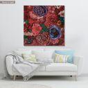 Πίνακας σε καμβά Roses in red