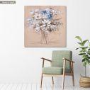 Canvas print Flowers in sketch