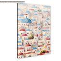 Canvas print, Greek island, vertical