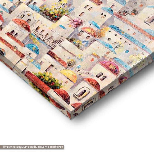 Canvas print, Greek island, vertical