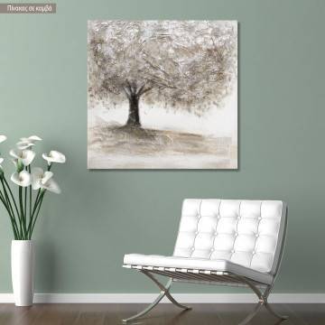 Canvas print Mixed media tree I