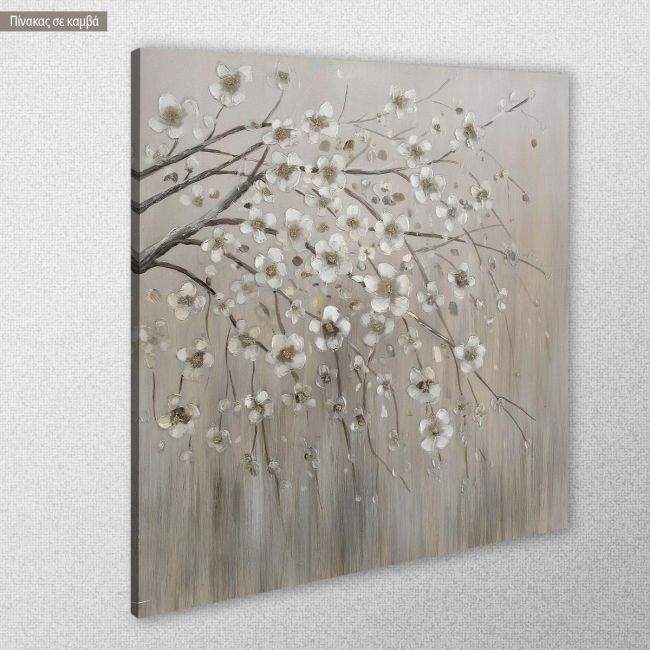 Canvas print White flower branch