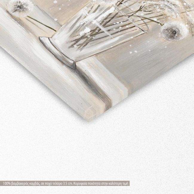 Canvas print Dandelions and butterflies