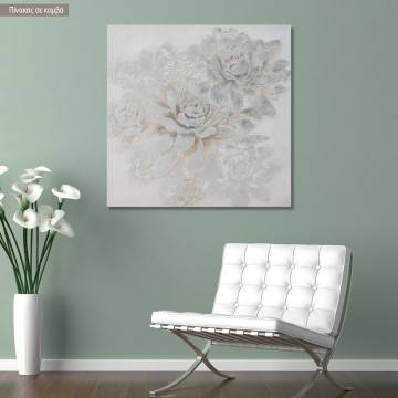 Canvas print Silver roses