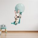 Αυτοκόλλητο τοίχου παιδικό, Ζέβρα ζωγραφιά με μπαλόνι