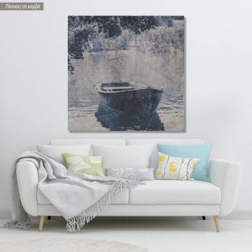 Canvas print A boat, vintage picture