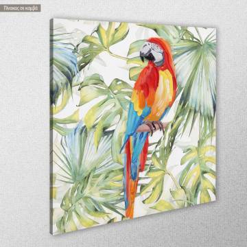Πίνακας σε καμβά Colorful parrot 2