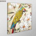 Πίνακας σε καμβά Colorful parrot I, κοντινό