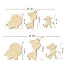 Wooden Lion giraffe, monkey set 3 pcs