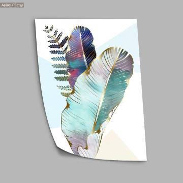 Leaves in golden lines I, poster 2