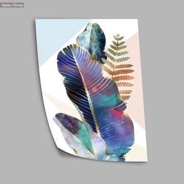 Leaves in golden lines, poster 2