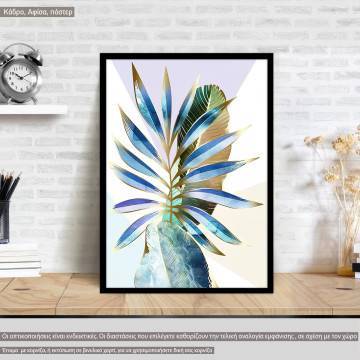 Leaves in golden lines II, αφίσα, κάδρο