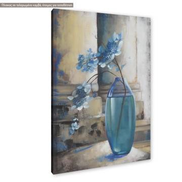 Πίνακας σε καμβά Turquoise vase Καμβάς τελαρωμένος Όψη 1 2