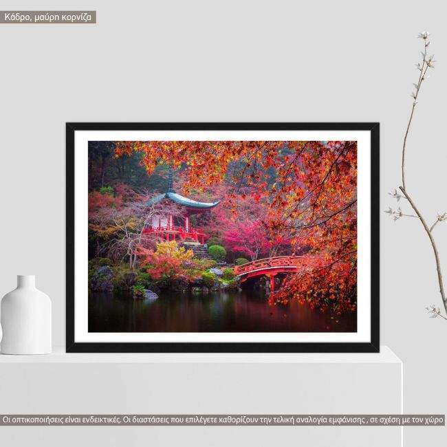 Canvas print Daigo-ji temple in autumn
