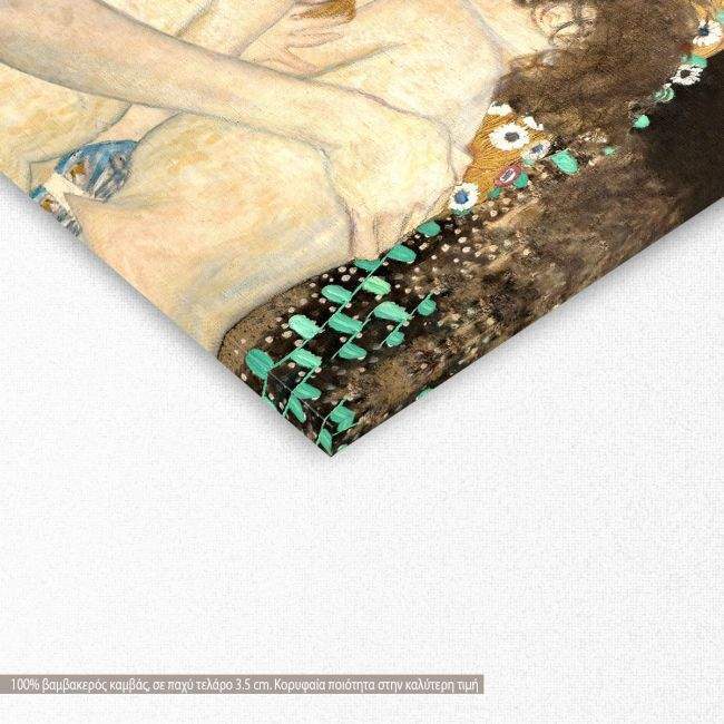 Canvas print Mother and twins, Klimt G.