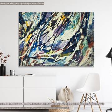 Canvas print Abstract oil painting illustration III