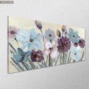 Canvas print Actylic flowers, panoramic