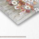 Canvas print Flowers in many colours, panoramic