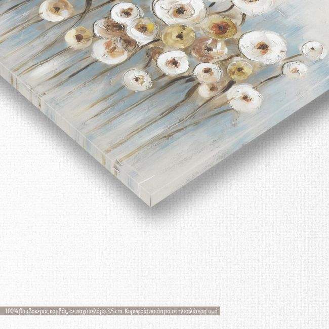 Canvas print Flowers in many colours I, panoramic
