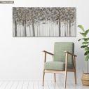 Canvas print Abstract trees, panoramic