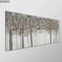 Canvas print Abstract trees, panoramic
