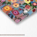 Canvas print Flowers in many colours II, panoramic