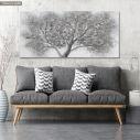 Canvas print Winter tree close up panoramic