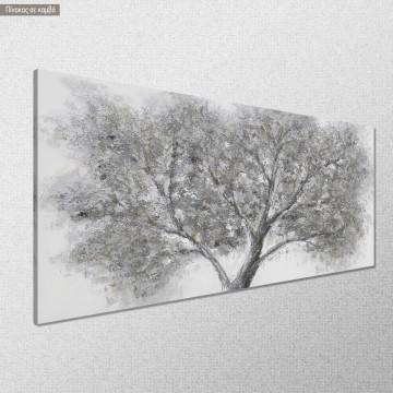 Canvas print Winter tree close up panoramic Framed canvas View 1 2