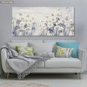 Canvas print White flowers, panoramic