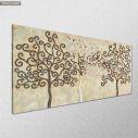 Πίνακας σε καμβά Mosaic trees, πανοραμικός, κοντινό