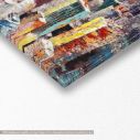 Canvas print Colorful city, panoramic