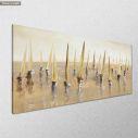 Canvas print Sail race, panoramic