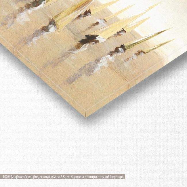 Canvas print Sail race, panoramic