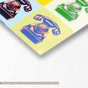 Canvas print Pop art phones, panoramic