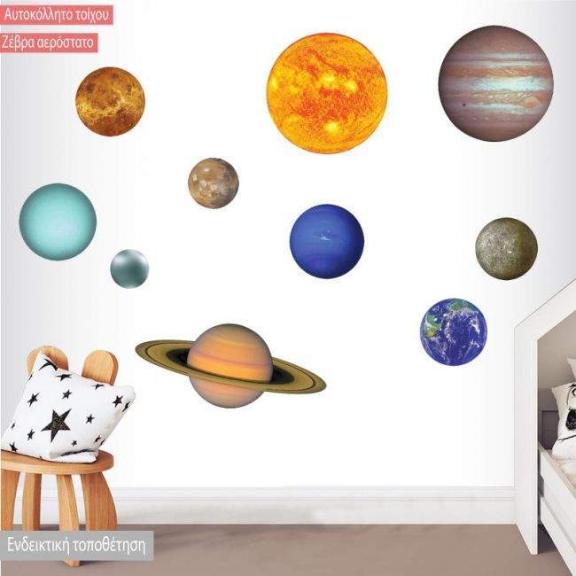 Kids wall stickers Planets