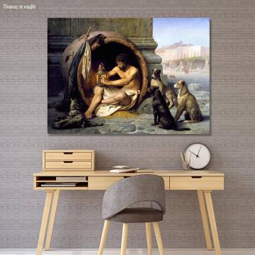 Πίνακας ζωγραφικής Diogenes, Gerome Jean-Leon, αντίγραφο σε καμβά