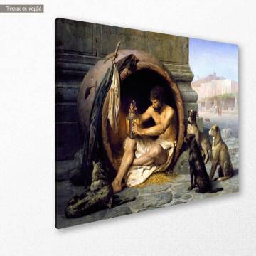 Canvas print Diogenes Gerome Jean-Leon Framed canvas View 1 2