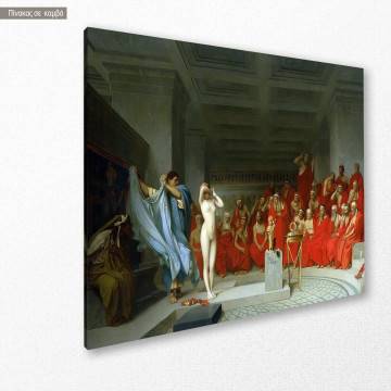 Canvas print Phryne revealed before the Areopagus, Gerome Jean-Leon 2