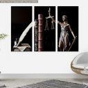 Canvas print Justice 3 panels