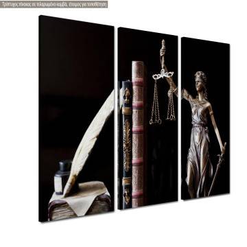 Πίνακας σε καμβά Justice, τρίπτυχος 2