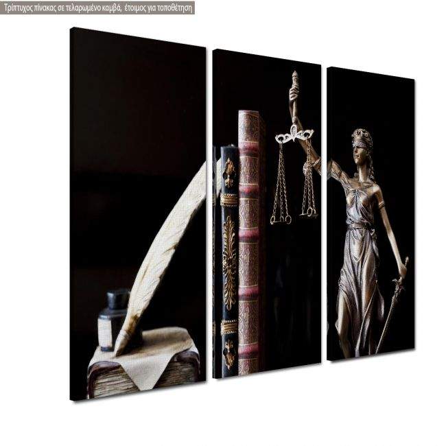 Canvas print Justice 3 panels