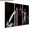Canvas print Justice 3 panels