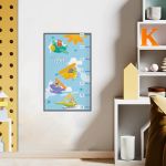 Wall stickers height measureanimals Planes and helicopter with animals