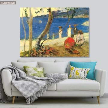 Πίνακας ζωγραφικής By the coast II, Gauguin P, αντίγραφο σε καμβά