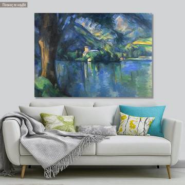 Canvas print The lac d'Annecy, Cezanne P.