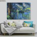 Canvas print The lac d'Annecy, Cezanne P.