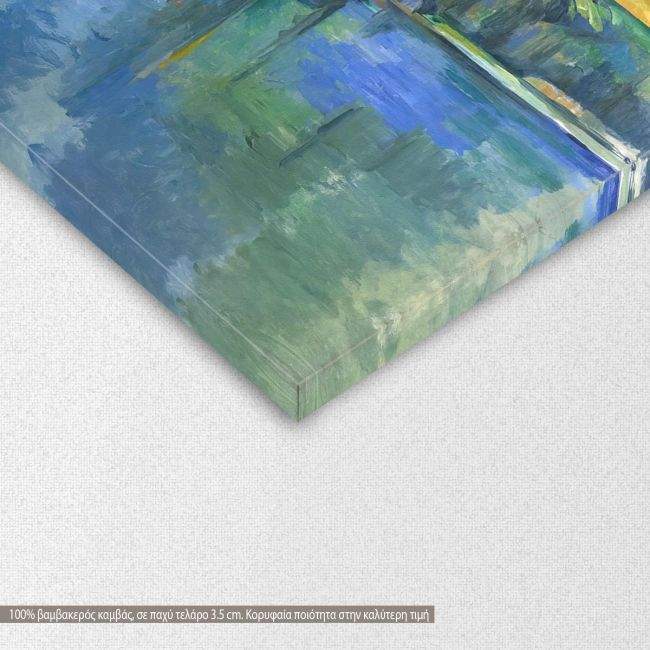 Πίνακας ζωγραφικής AT-ACTin lac d'Annecy (based on The lac d'Annecy by P. Cezanne), λεπτομέρεια