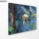 Canvas print AT-ACTin lac d'Annecy (based on The lac d'Annecy by P. Cezanne)