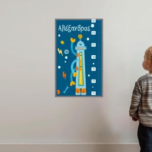 Wall stickers height measure little robots III 2