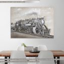 Canvas print Steam train